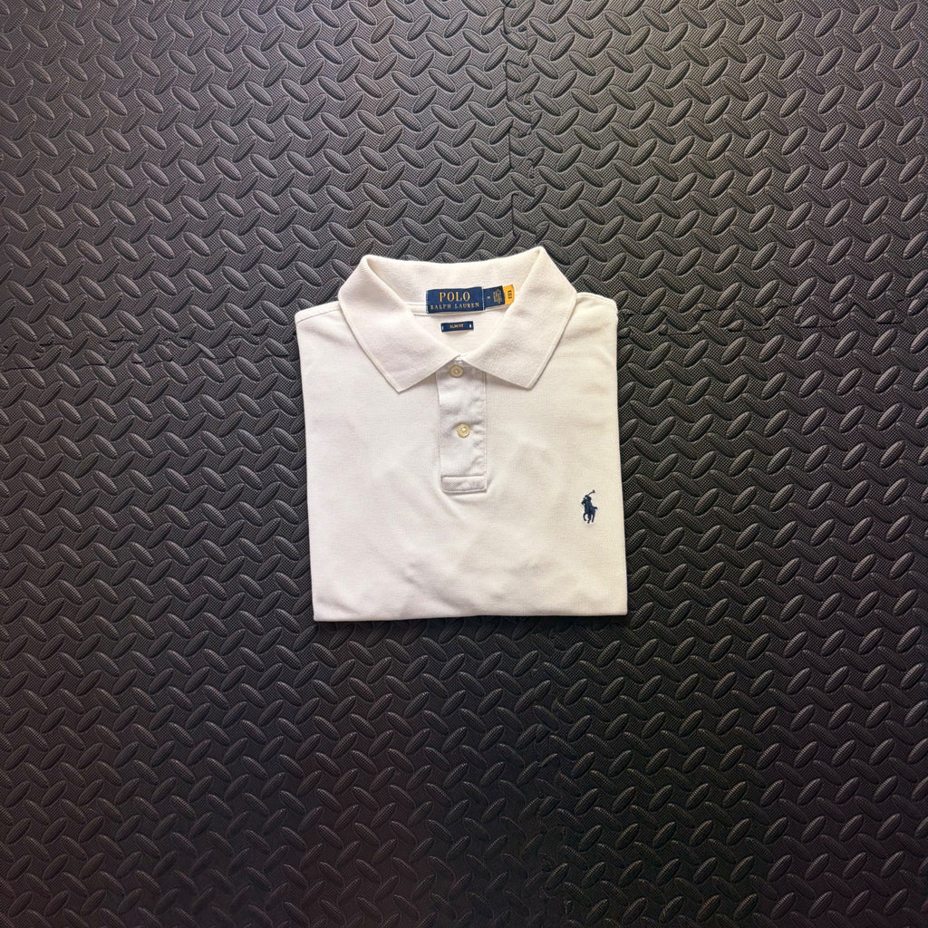 Ralph Lauren White Polo Shirt | Men’s Slim Fit M / 3836