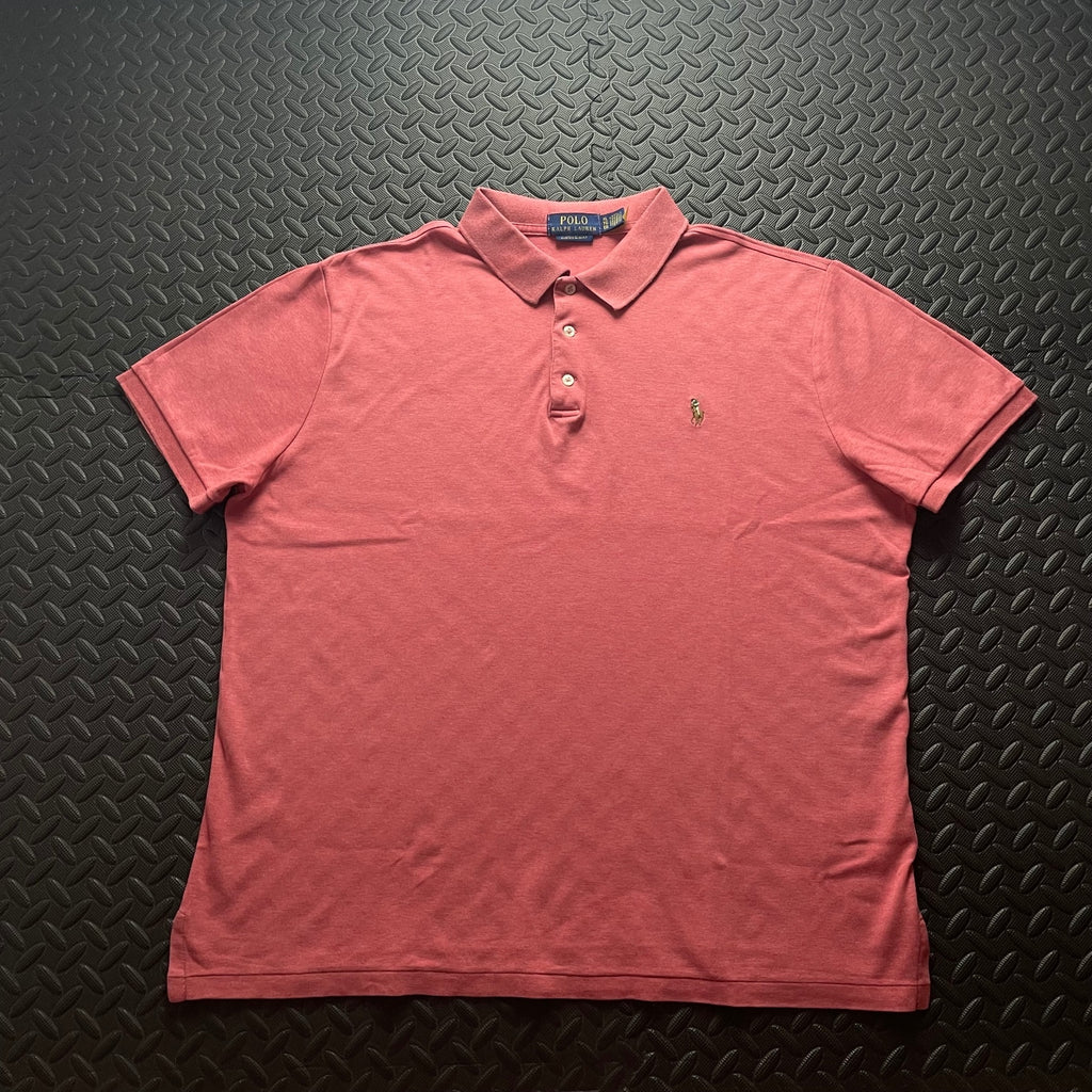 Ralph Lauren Pink Polo Shirt | Men’s Custom Slim Fit XL / 3674