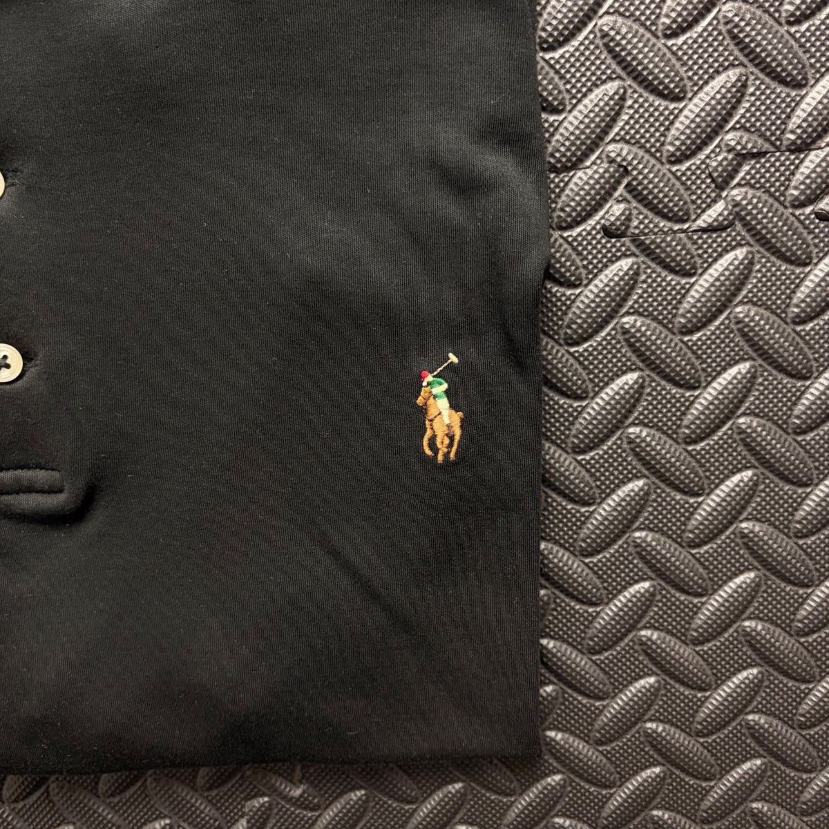 Ralph Lauren Black Polo Shirt | Men’s Slim Fit XL / 3818