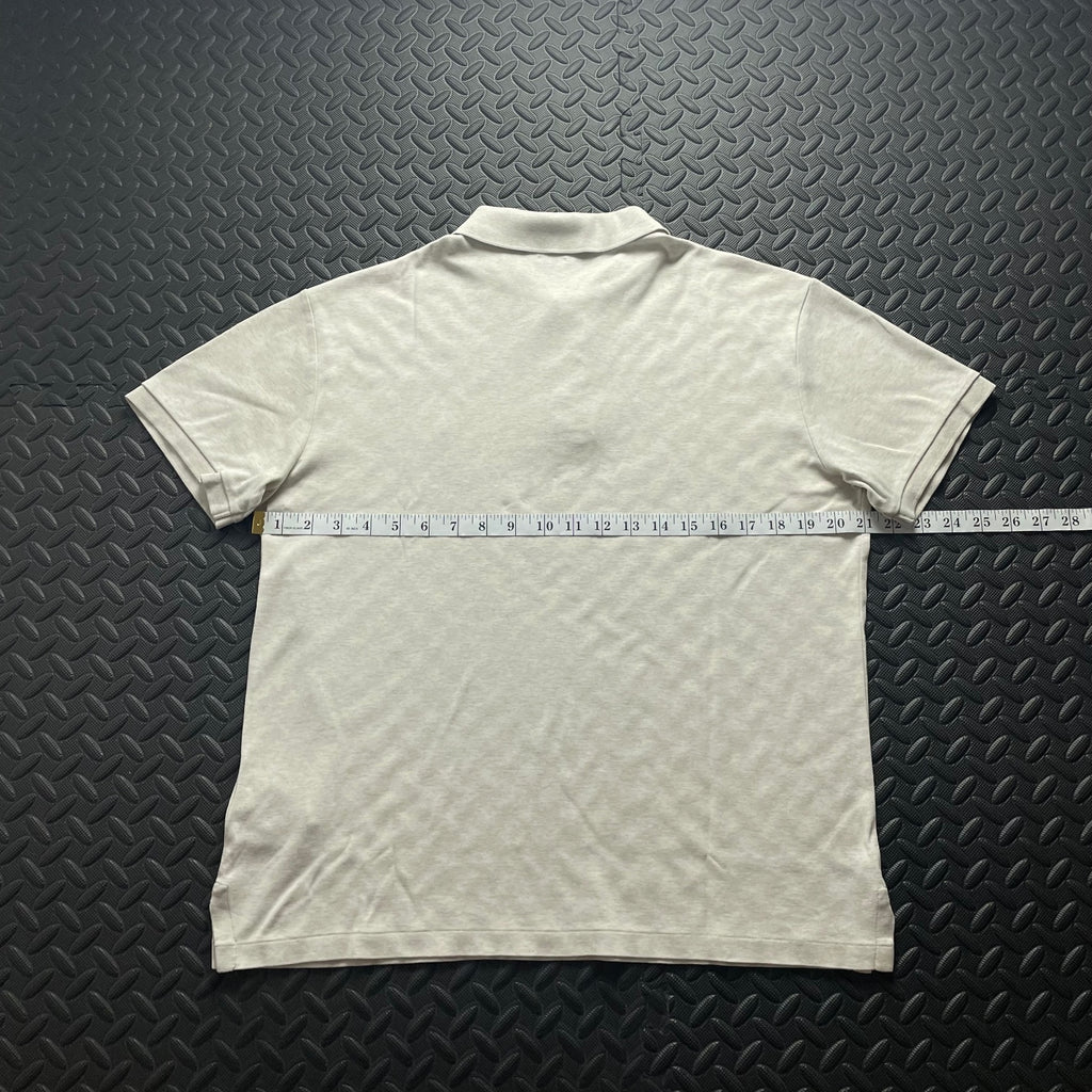Ralph Lauren Cream Polo Shirt | Men’s Slim Fit L / 3629