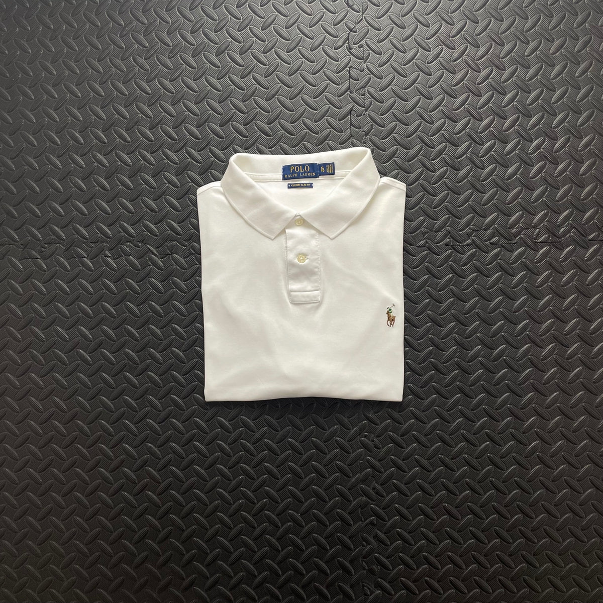 Ralph Lauren White Polo Shirt | Men’s Custom Slim Fit XL / 3721