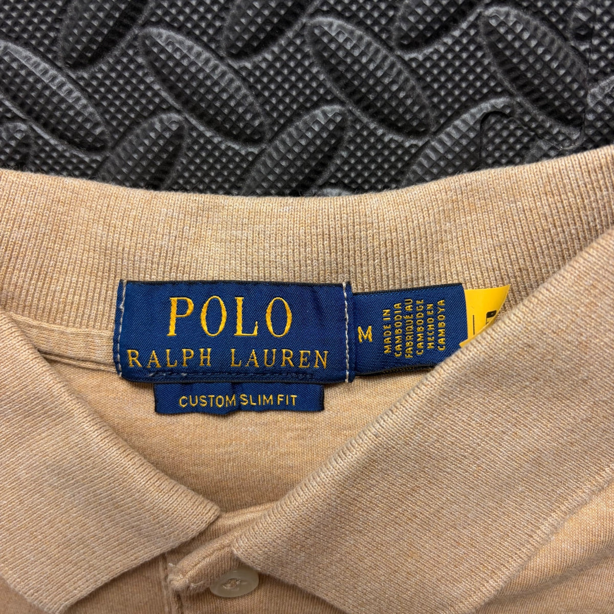 Ralph Lauren Beige Polo Shirt | Men’s Custom Slim Fit M / 3833