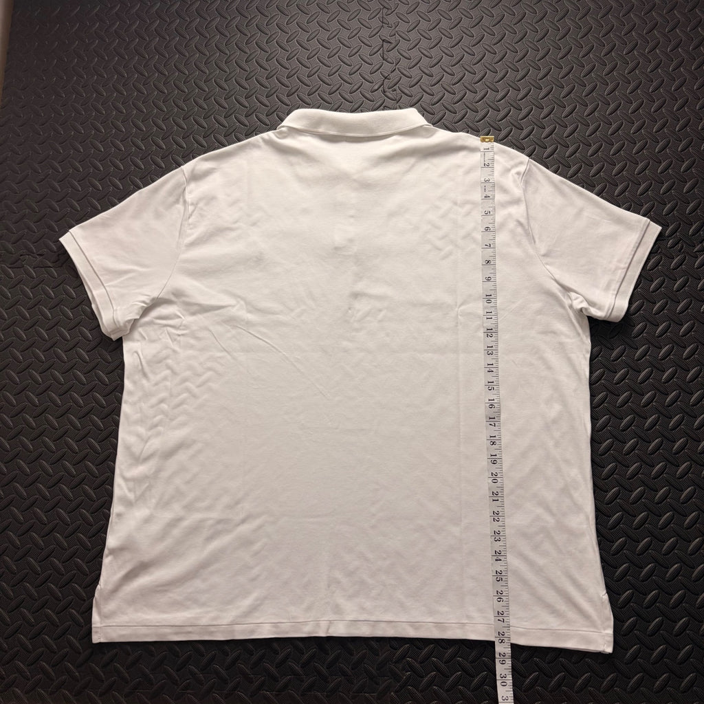 Ralph Lauren White Polo Shirt | Men’s Custom Slim Fit XXL / 3819