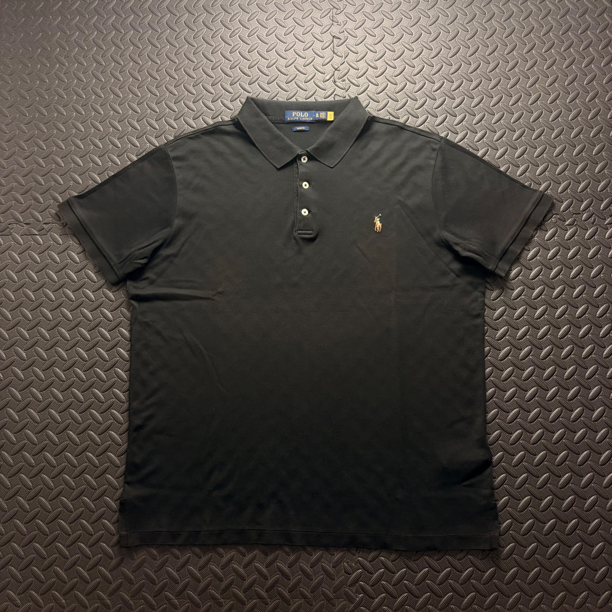 Ralph Lauren Black Polo Shirt | Men’s Slim Fit XL / 3818