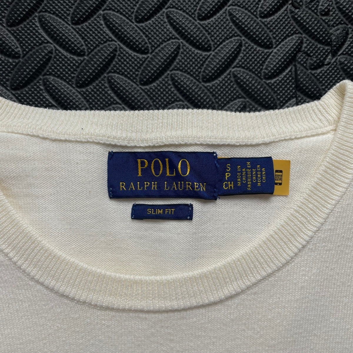 Ralph Lauren Cream Crewneck Jumper | Men’s Slim Fit S / 3767