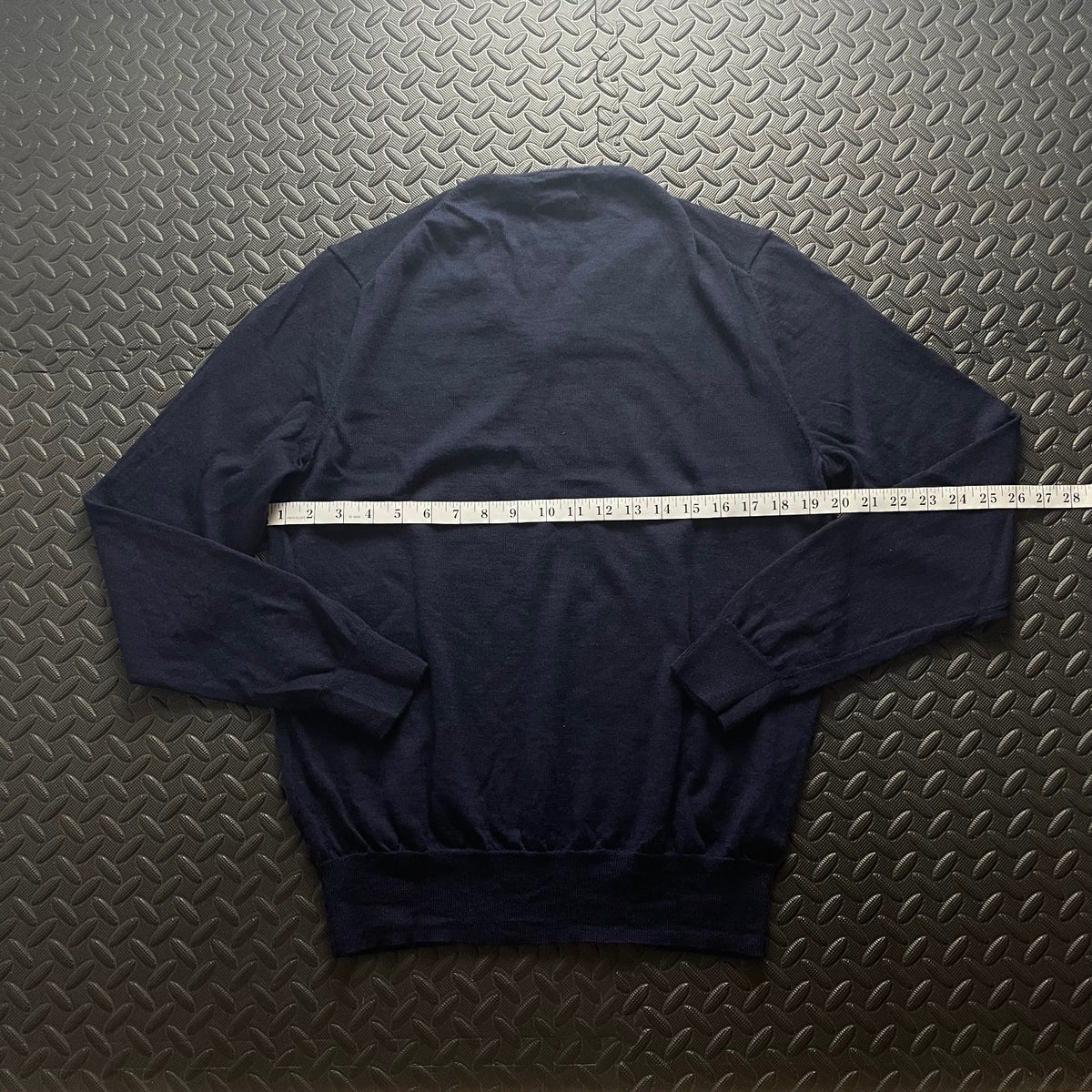 Ralph Lauren Navy V-Neck Jumper / Merino Wool | Men’s Classic Fit M / 3676