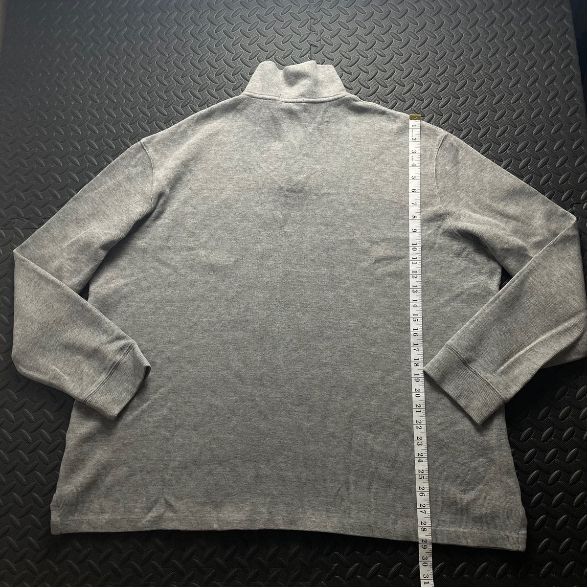 Ralph Lauren Grey 1/4 Zip Polo Shirt | Men’s Classic Fit XXL / 3791