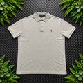 Ralph Lauren Cream Polo Shirt | Men’s Custom Slim Fit XL / 3607