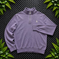 Ralph Lauren Lilac Purple 1/4 Zip Jumper | Men’s Classic Fit S / 3771