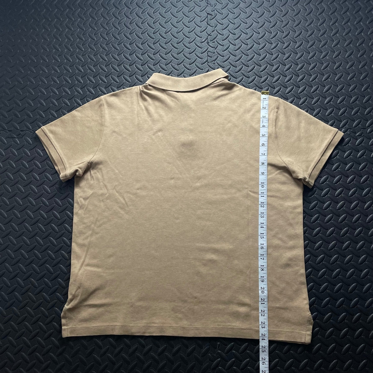 Ralph Lauren Beige Polo Shirt | Men’s Custom Slim Fit L / 3617