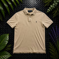 Ralph Lauren Beige Polo Shirt | Men’s Custom Slim Fit M / 2947