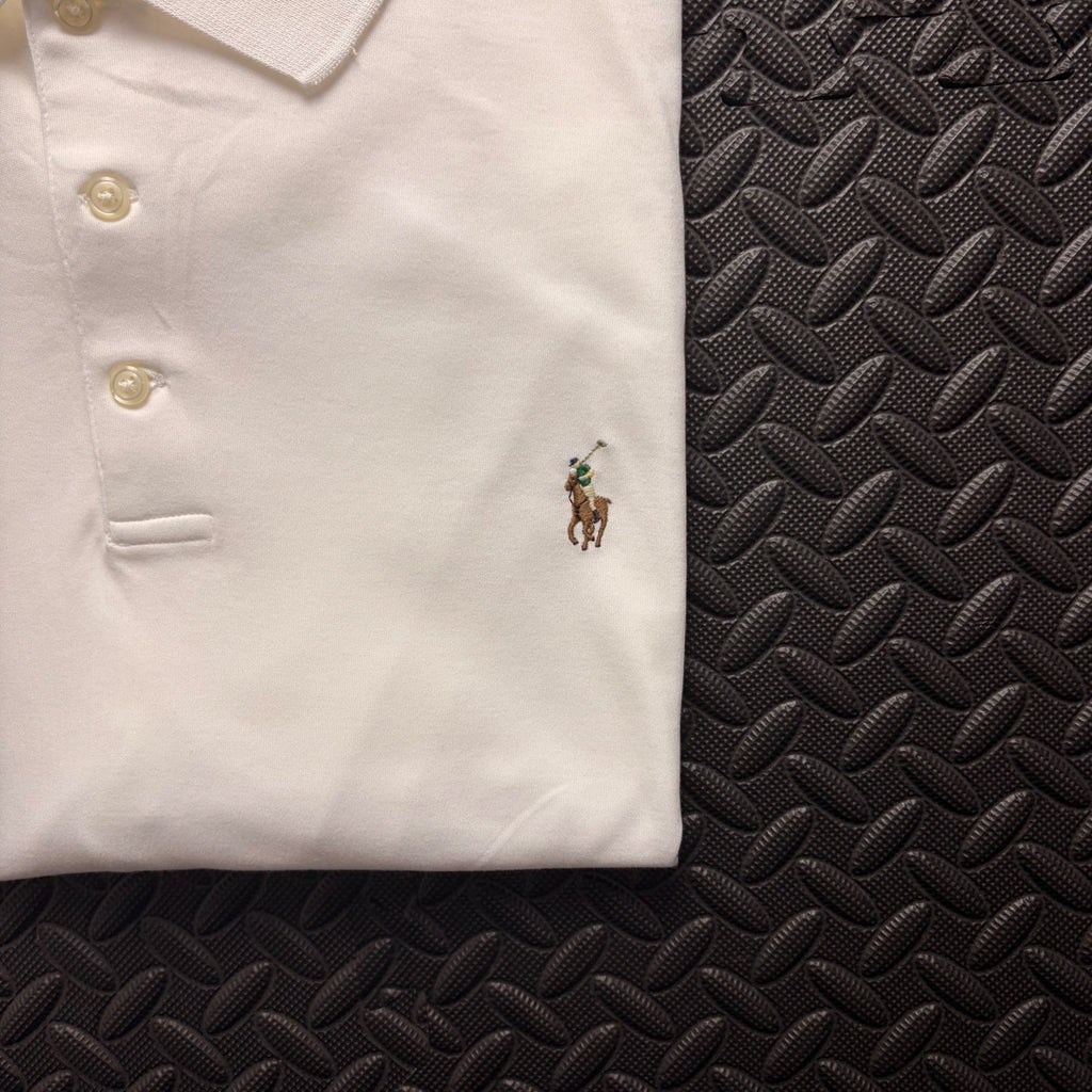 Ralph Lauren White Polo Shirt | Men’s Custom Slim Fit XL / 3810