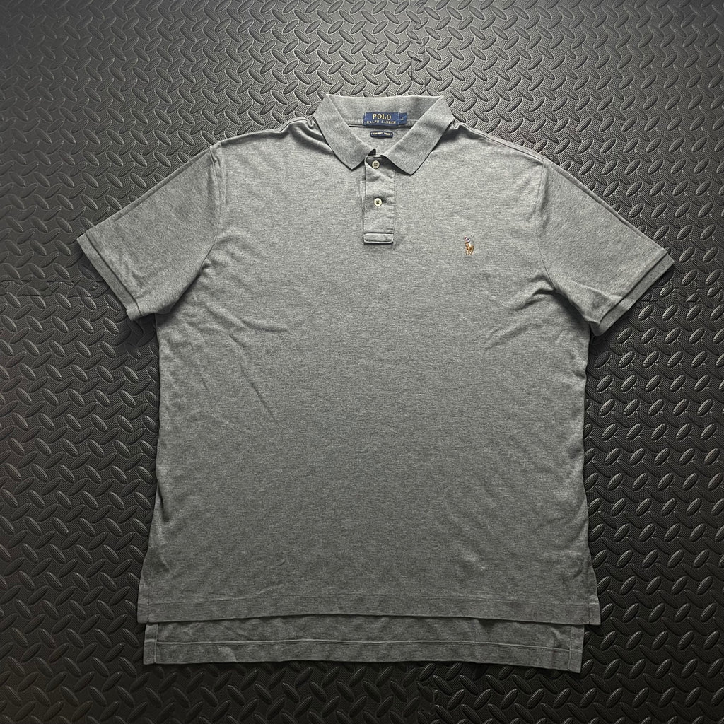 Ralph Lauren Grey Polo Shirt | Men’s Classic Fit L / 3427