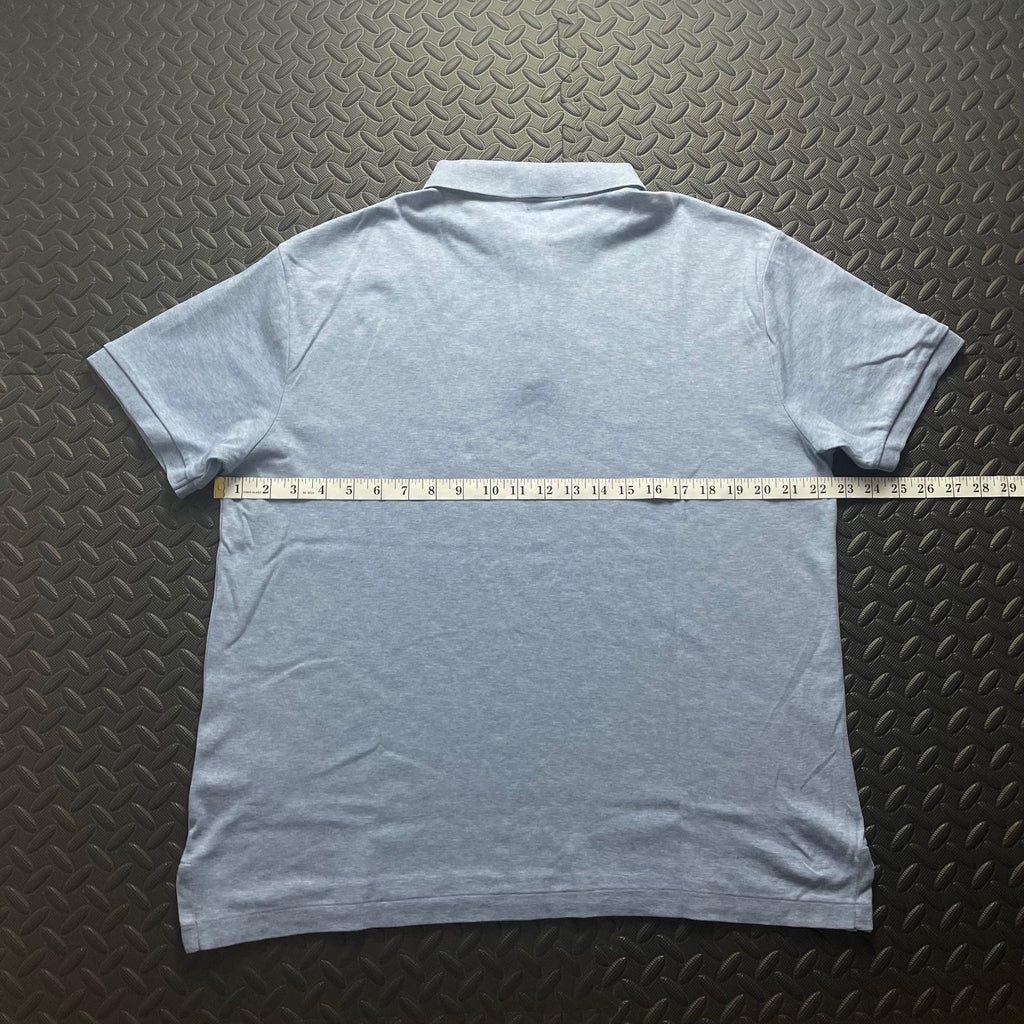 Ralph Lauren Light Blue Polo Shirt | Men’s Slim Fit XL / 3401