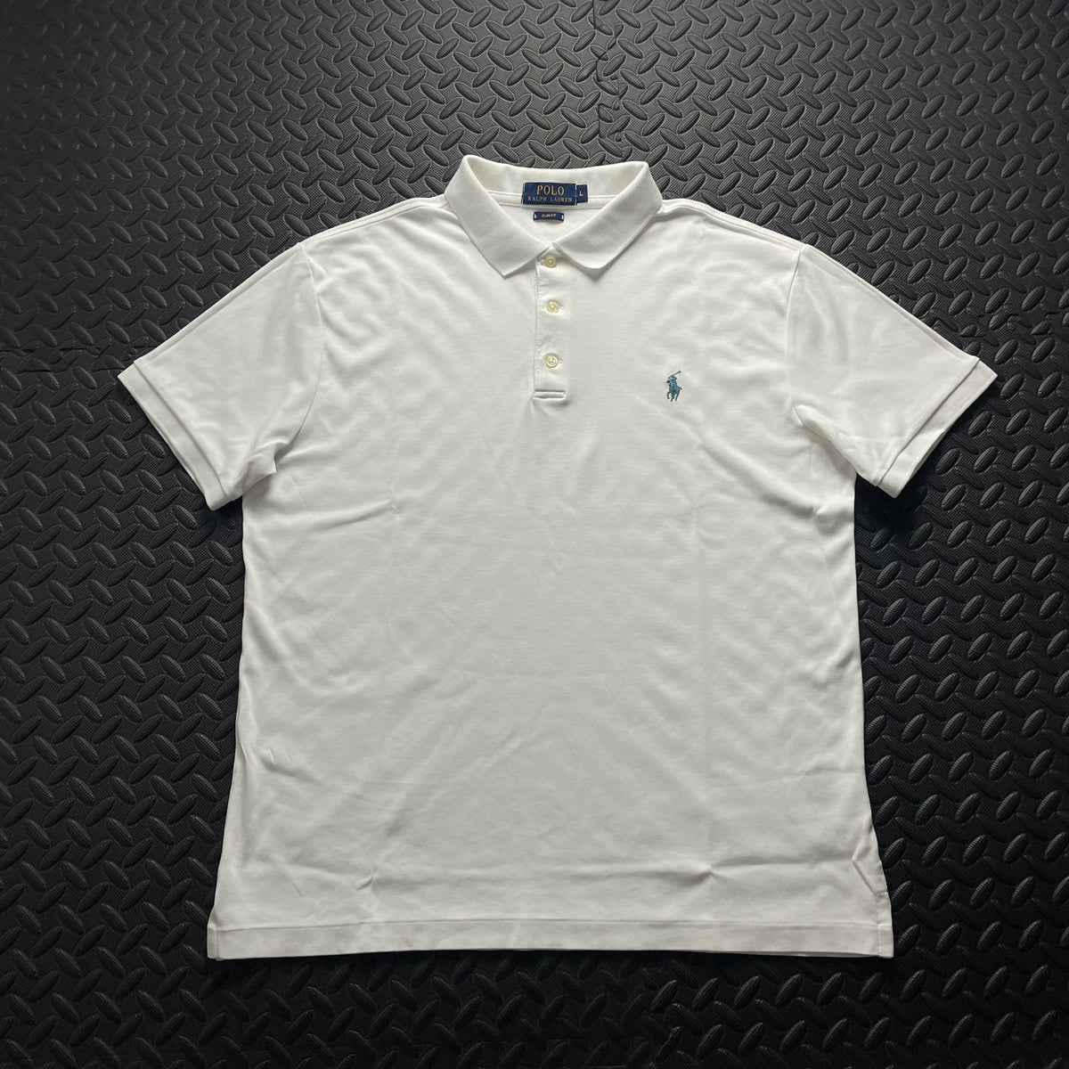 Ralph Lauren White Polo Shirt | Men’s Slim Fit L / 3615