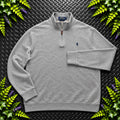 Ralph Lauren Grey 1/4 Zip Jumper | Mens Classic Fit XL / 3788