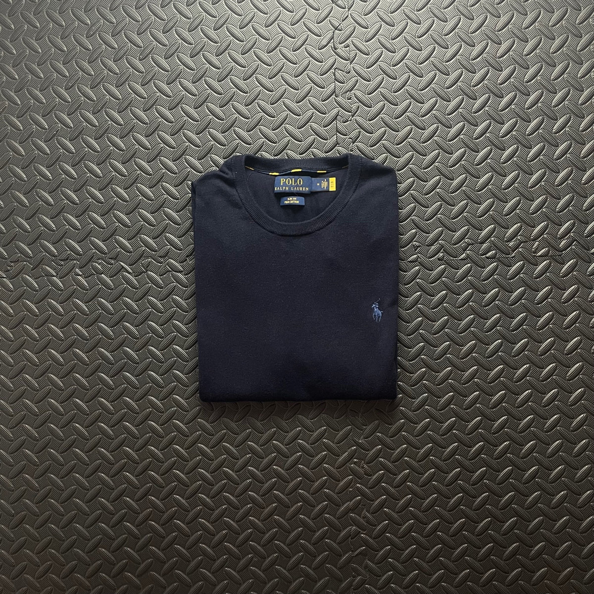 Ralph Lauren Navy Crewneck Jumper | Men’s Slim Fit M / 3738