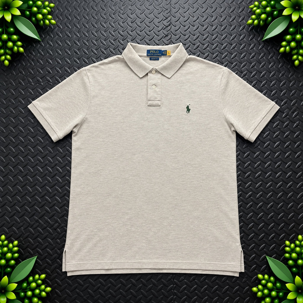 Ralph Lauren Beige Polo Shirt | Men’s Classic Fit XL / 3660