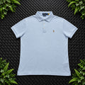 Ralph Lauren Light Blue Polo Shirt | Men’s Custom Slim Fit M / 3753