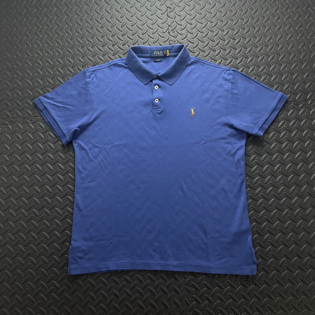 Ralph Lauren Blue Polo Shirt | Men’s Slim Fit L / 3694