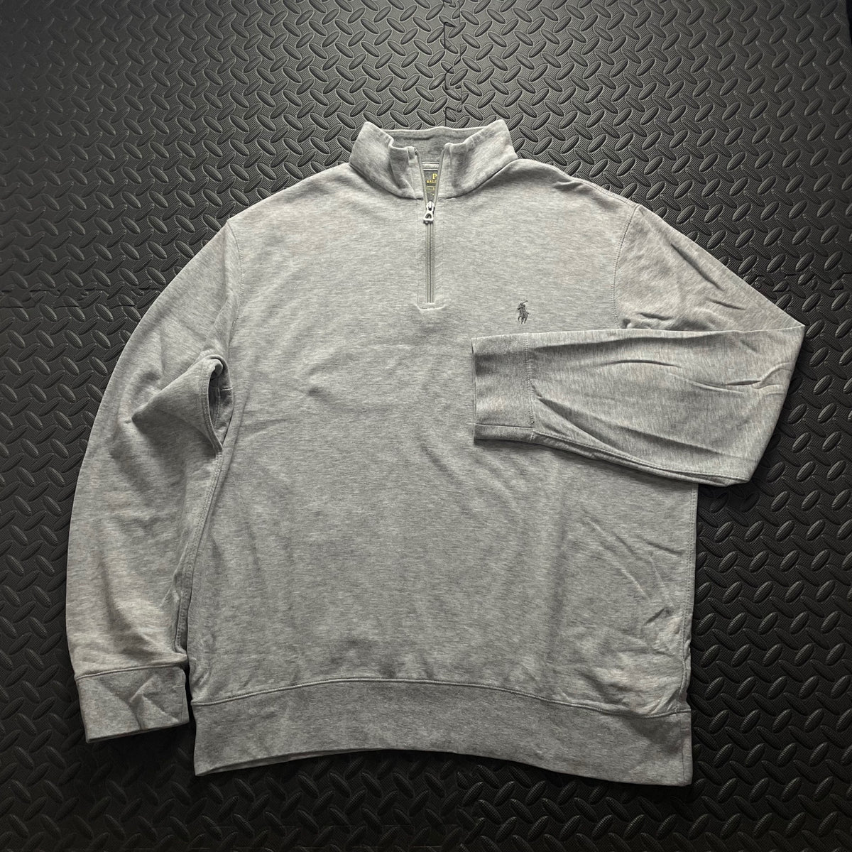 Ralph Lauren Grey 1/4 Zip Jumper | Mens Classic Fit L / 3732
