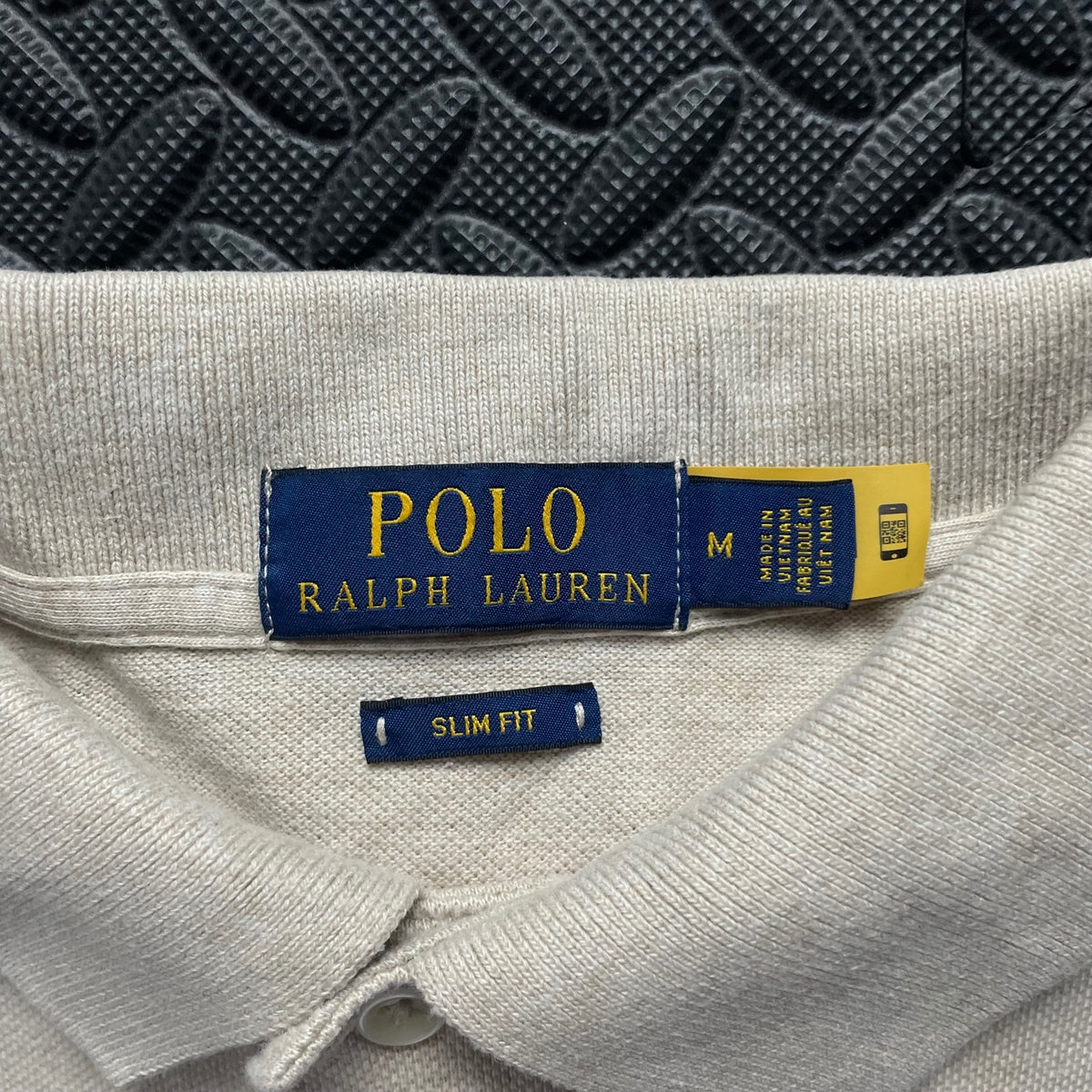 Ralph Lauren Cream Polo Shirt | Men’s Slim Fit M / 3412