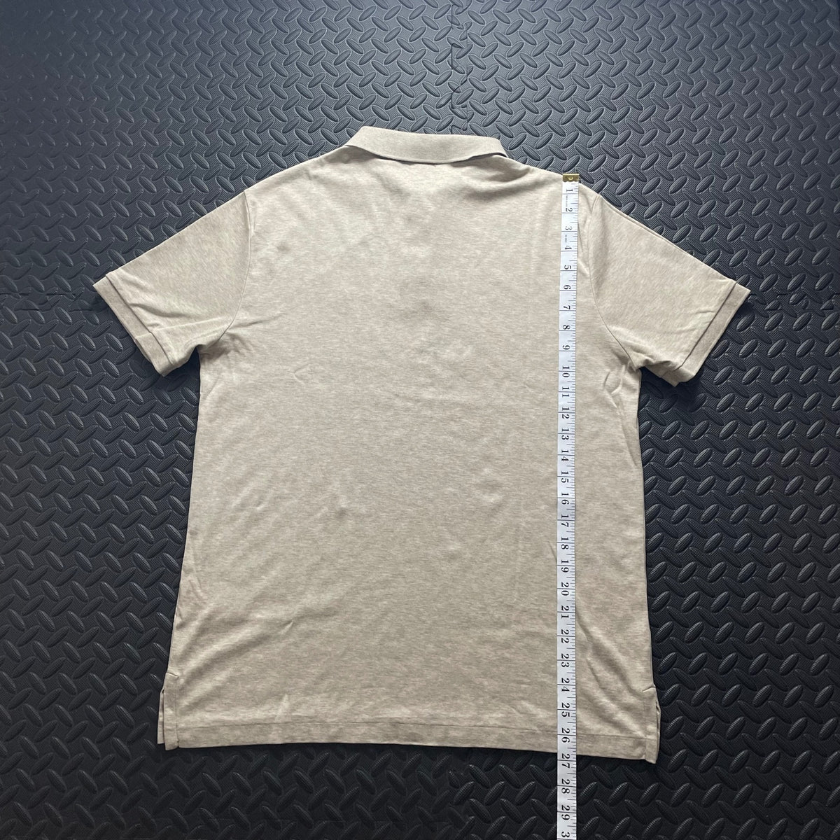 Ralph Lauren Beige Polo Shirt | Men’s Custom Slim Fit L / 3669