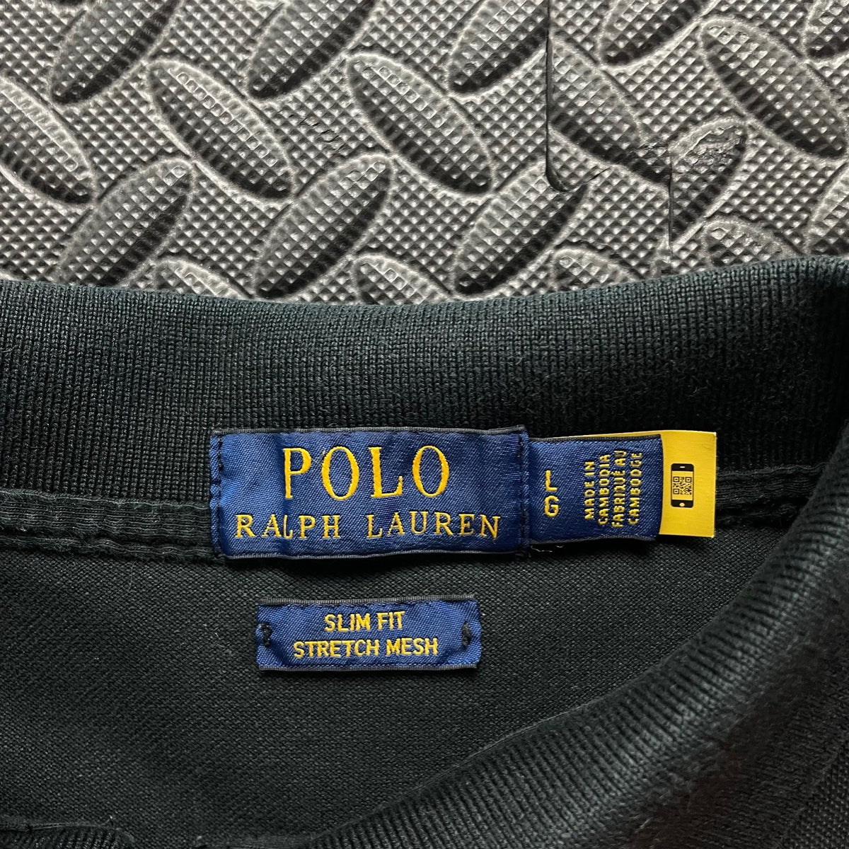 Ralph Lauren Black 1/4 Zip Polo Shirt | Men’s Slim Fit L / 3751