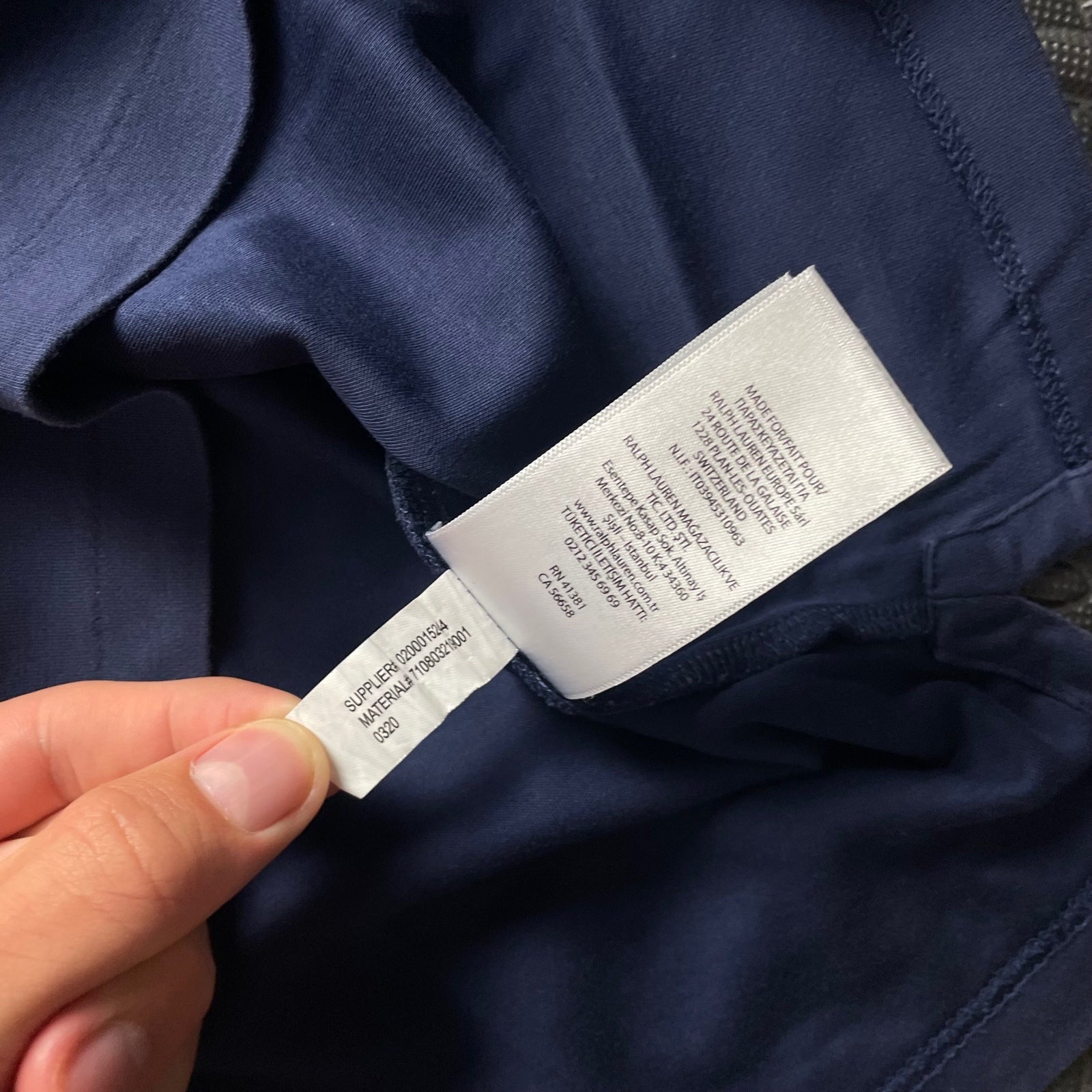 Ralph Lauren Navy Polo Shirt | Men’s Custom Slim Fit M / 3423