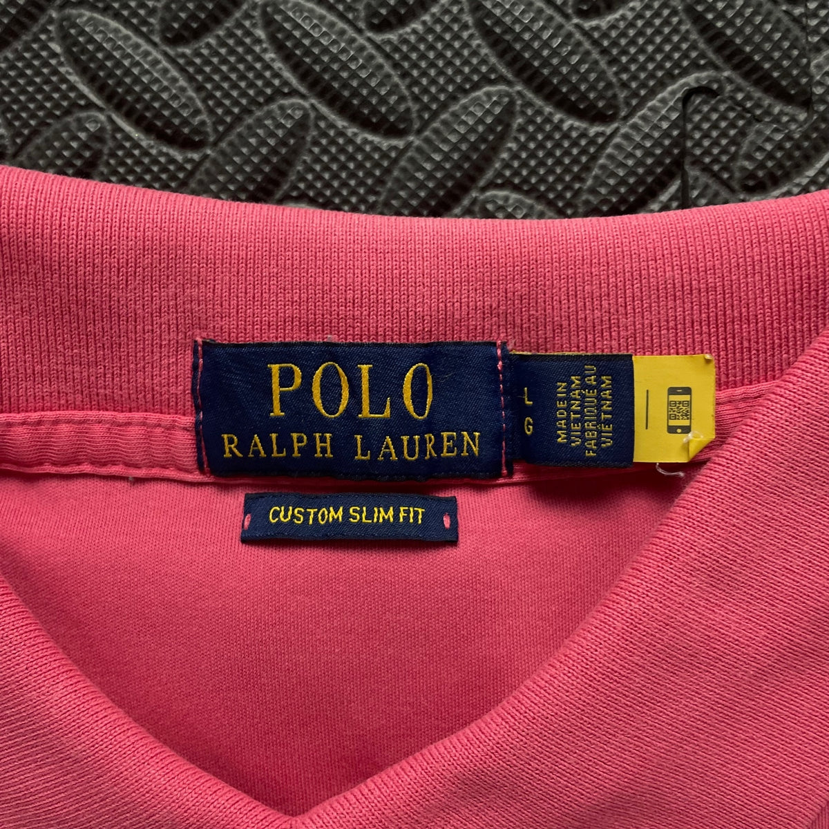 Ralph Lauren Pink Polo Shirt | Men’s Custom Slim Fit L / 3714
