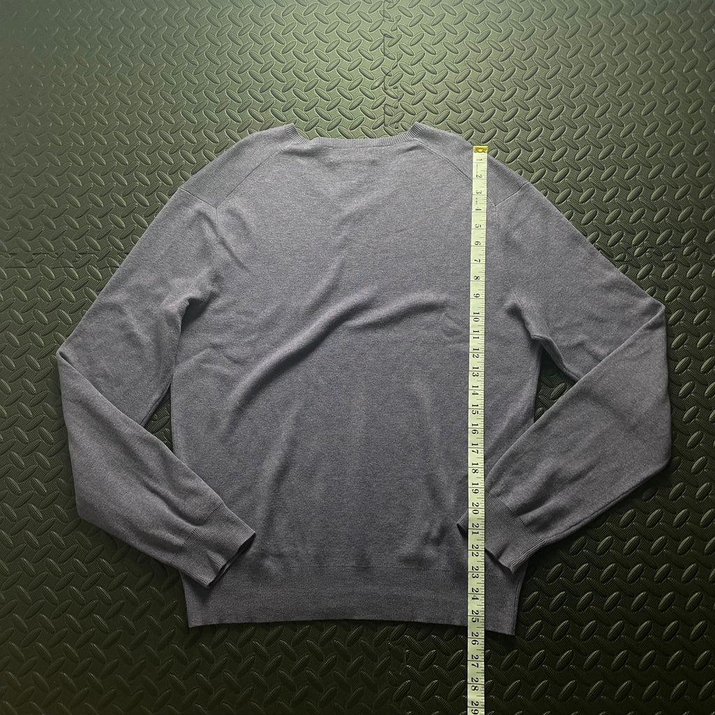 Ralph Lauren Purple V-Neck Jumper | Men’s Classic Fit M / 3785