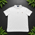 Ralph Lauren Cream Polo Shirt | Men’s Custom Slim Fit L / 3653