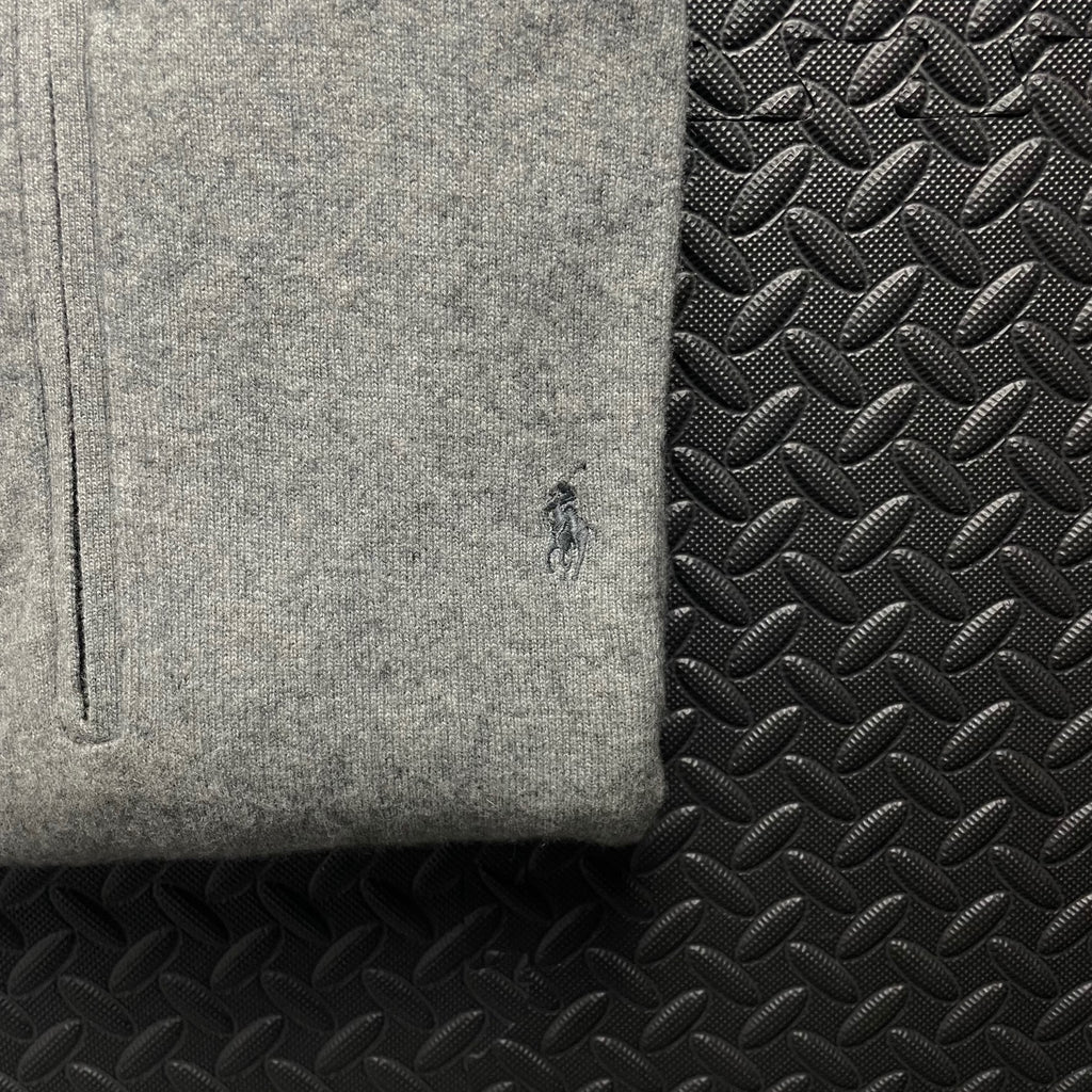 Ralph Lauren Grey Wool 1/4 Zip Jumper | Men’s XXL / 3790