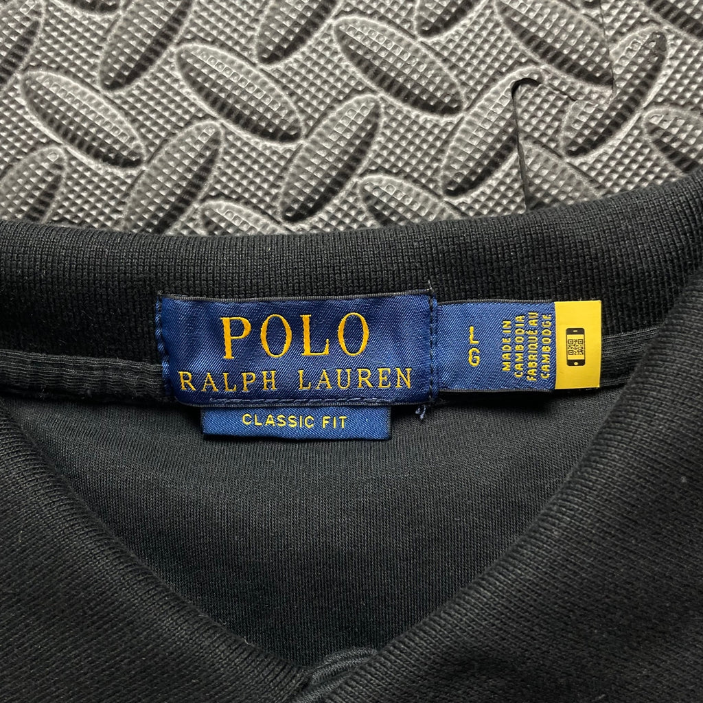 Ralph Lauren Black Polo Shirt | Men’s Classic Fit L / 3452