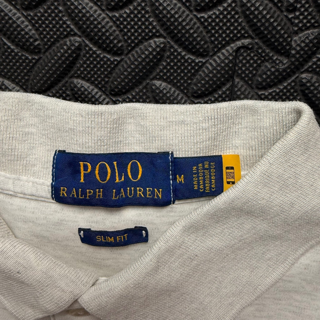 Ralph Lauren Cream Polo Shirt | Men’s Slim Fit M / 3837
