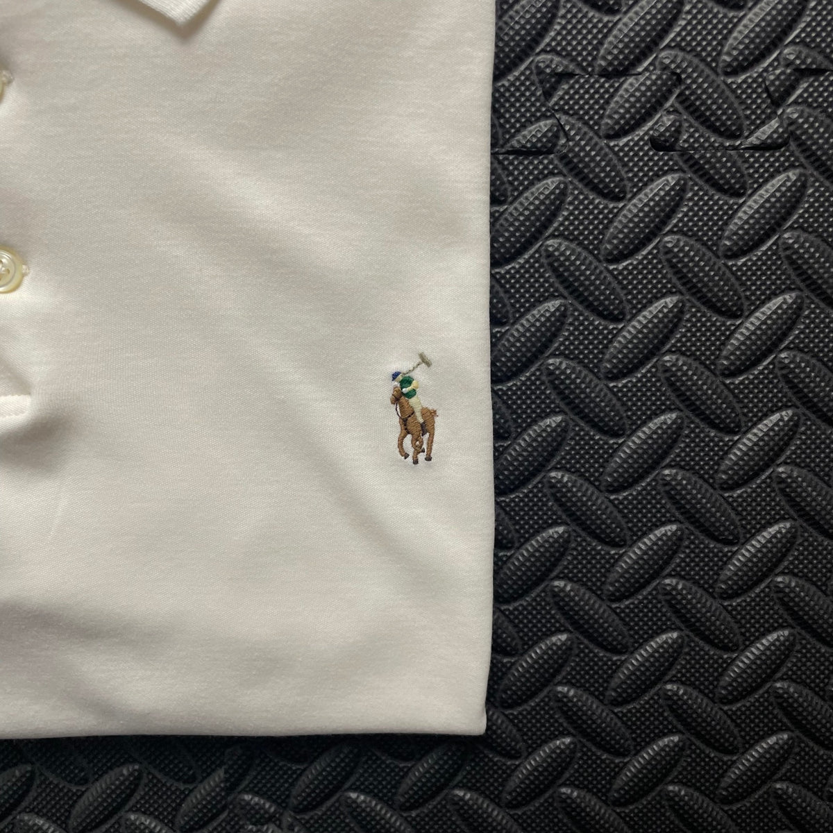 Ralph Lauren Cream White Polo Shirt | Men’s Slim Fit S / 3757