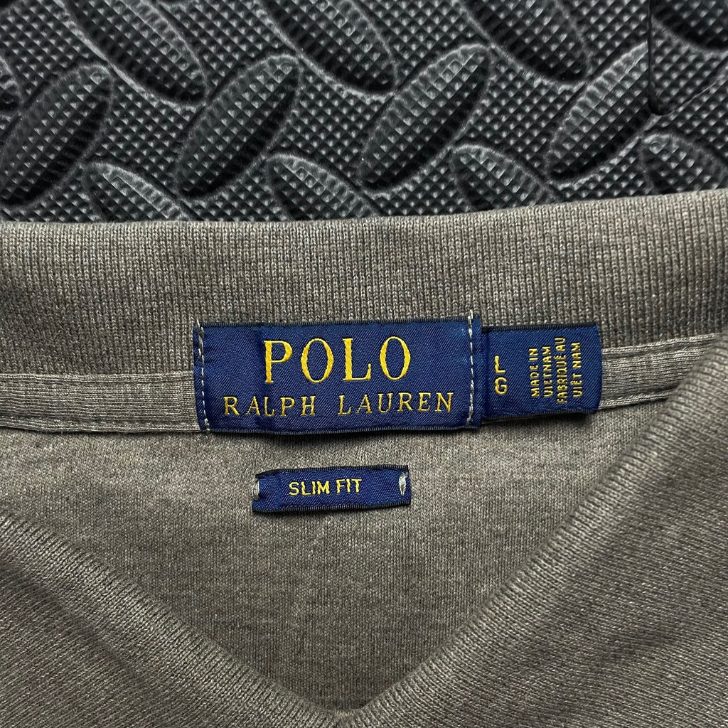 Ralph Lauren Brown Polo Shirt | Men’s Slim Fit L / 3416