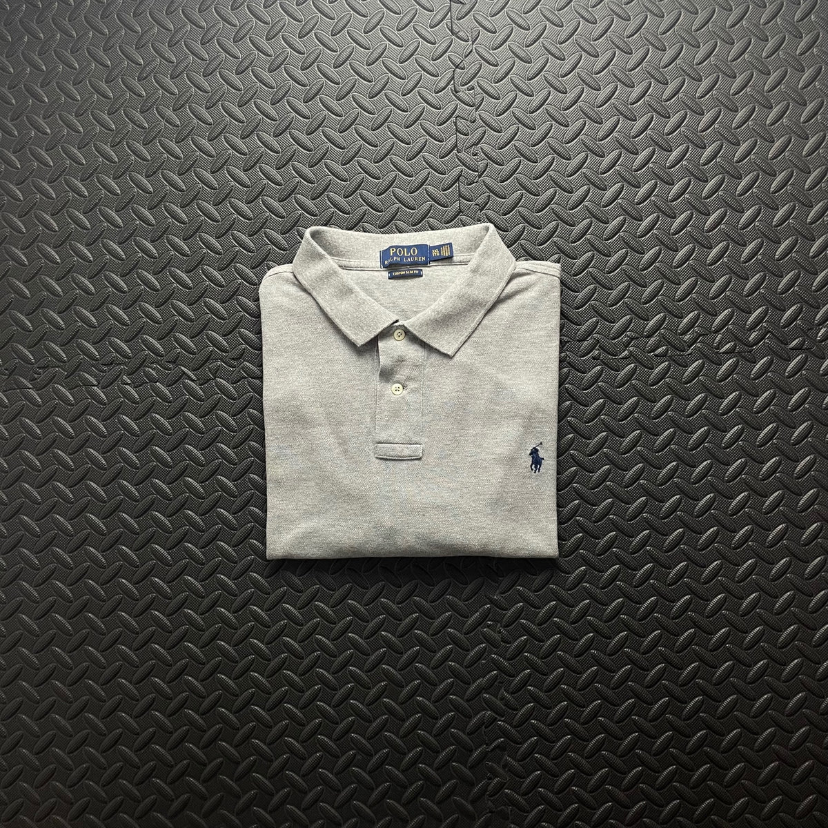 Ralph Lauren Grey Polo Shirt | Men’s Custom Slim Fit XXL / 3748