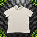 Ralph Lauren Cream Polo Shirt | Men’s Slim Fit L / 3629