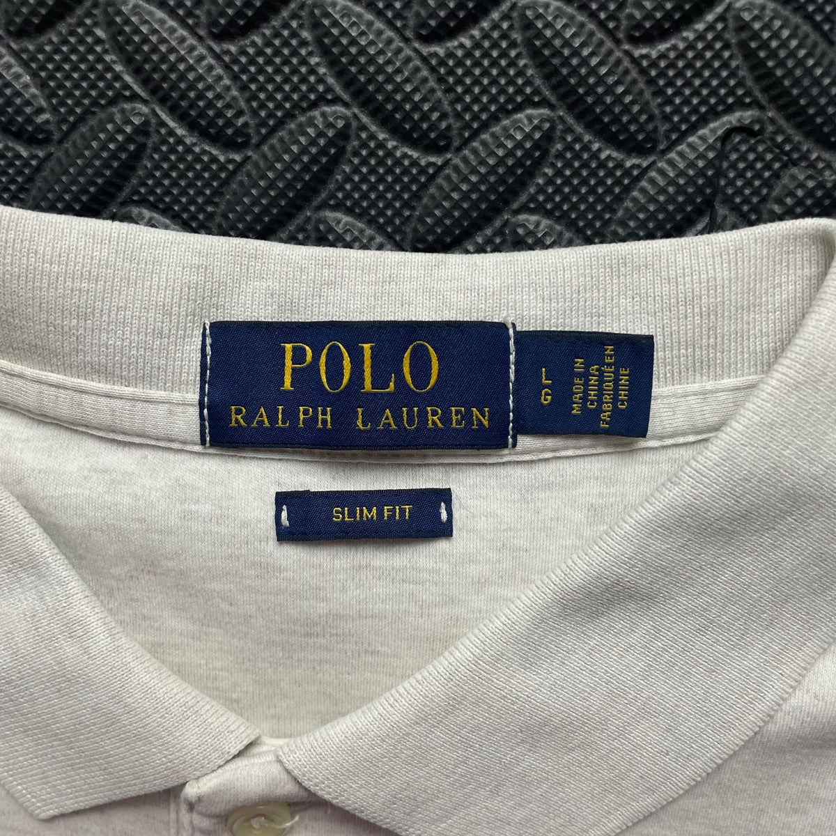 Ralph Lauren Cream Polo Shirt | Men’s Slim Fit L / 3629