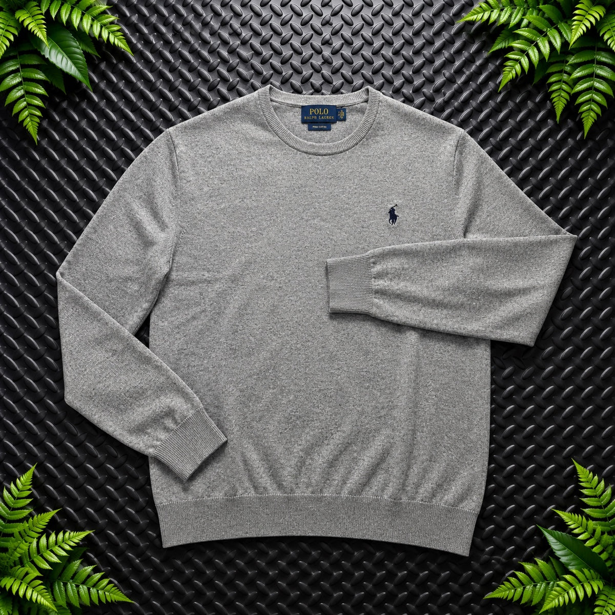 Ralph Lauren Grey Crewneck Jumper | Men’s Classic Fit S / 3684