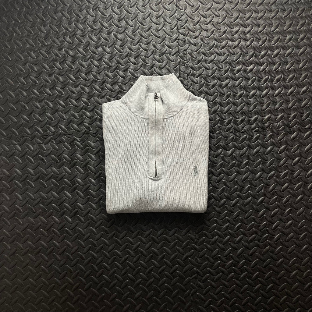 Ralph Lauren Grey 1/4 Zip Jumper | Mens Classic Fit M / 3731