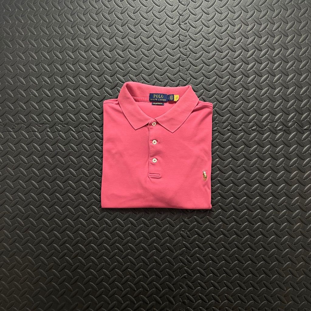 Ralph Lauren Pink Polo Shirt | Men’s Custom Slim Fit L / 3714