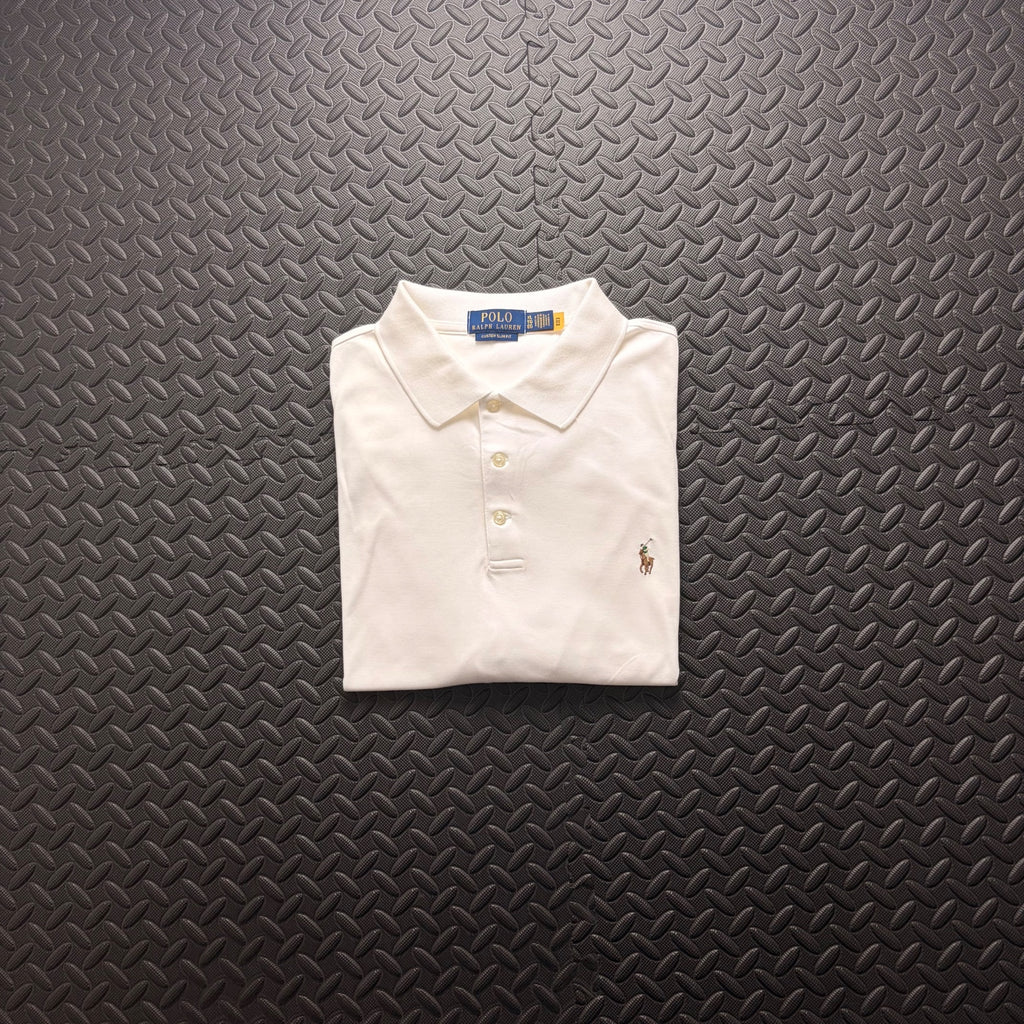 Ralph Lauren White Polo Shirt | Men’s Custom Slim Fit XL / 3810