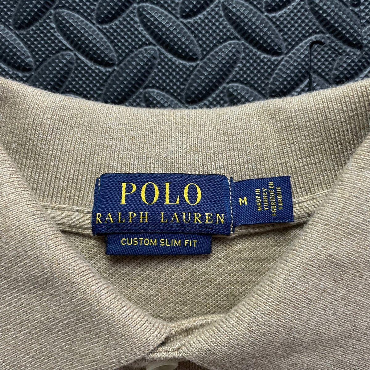 Ralph Lauren Beige Polo Shirt | Men’s Custom Slim Fit M / 2947