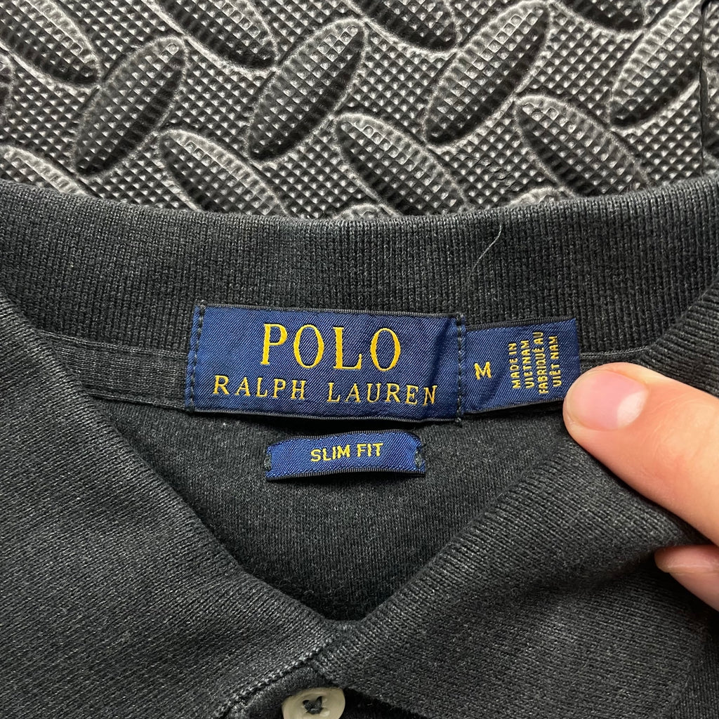 Ralph Lauren Grey Polo Shirt | Men’s Slim Fit L / 3433