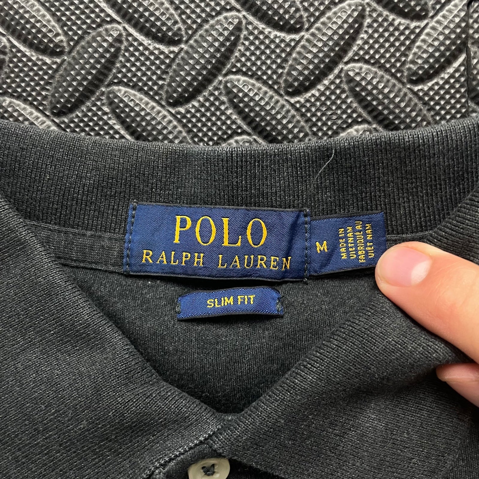 Ralph Lauren Grey Polo Shirt | Men’s Slim Fit L / 3433