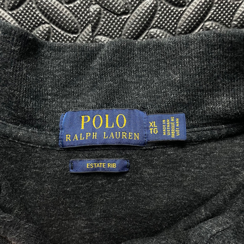 Ralph Lauren Charcoal Grey 1/4 Zip Jumper | Men’s Classic Fit XL / 3789
