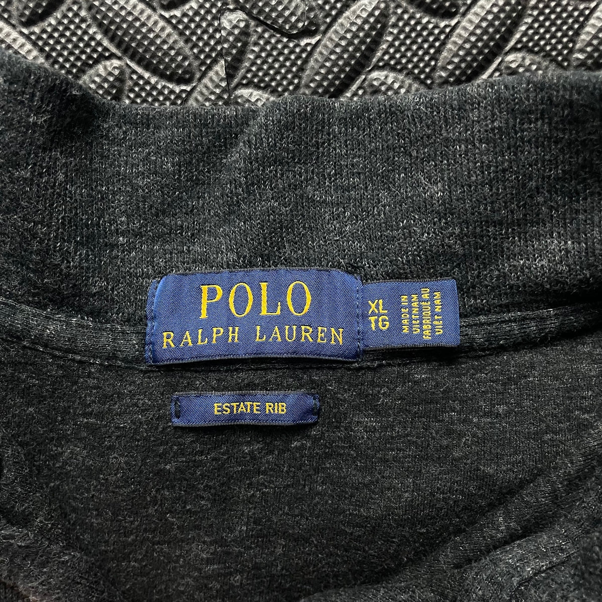 Ralph Lauren Charcoal Grey 1/4 Zip Jumper | Men’s Classic Fit XL / 3789