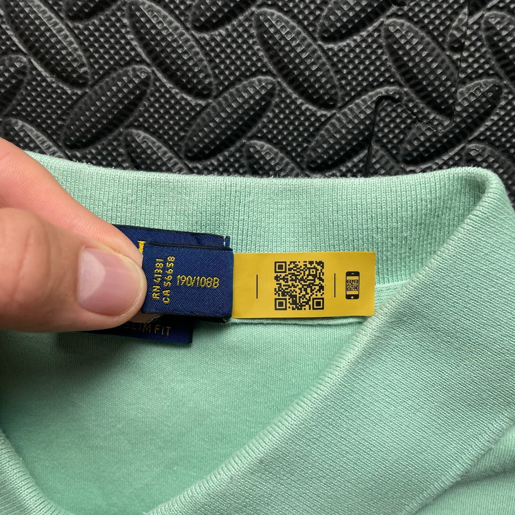 Ralph Lauren Mint Green Polo Shirt | Men’s Custom Slim Fit XXL / 3794